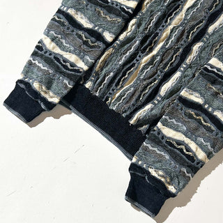 90's～00's "made in Canada" PRONTO・UOMO マルチカラー 3D ニット セーター