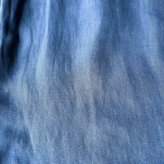 90's～ OLD RALPH LAUREN リネン×シルク エポレット L/Sシャツ