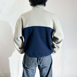 90's "made in USA" Russell 2トーン ハーフジップ スウェット シャツ
