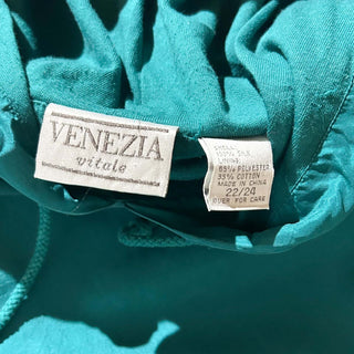 90's VENEZIA ドロップショルダー ダブルフェイス シルク パーカ