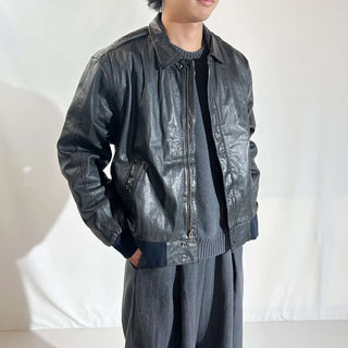 90's～00's WEAR ME OUT キルティング レザー ブルゾン ジャケット