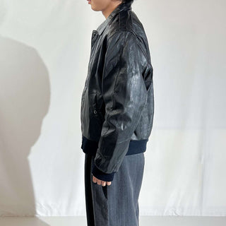 90's～00's WEAR ME OUT キルティング レザー ブルゾン ジャケット