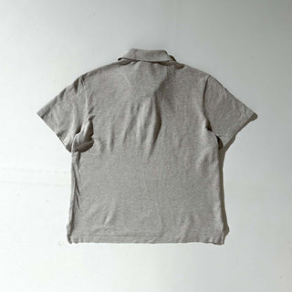 00's LACOSTE メランジ ワンポイント S/Sポロシャツ