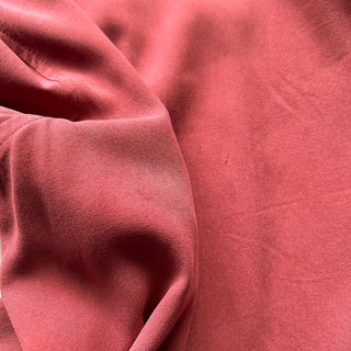 00's ORVIS ボックスシルエット ブラウン シルク L/Sシャツ