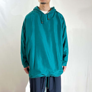 90's VENEZIA ドロップショルダー ダブルフェイス シルク パーカ