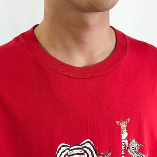 00's AAA "SAINT LOUIS ZOO" アニマル プリント カットソー