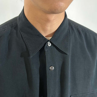 90's～00's j.ferrar ヘビーシルク デザイン レギュラーカラー L/Sシャツ