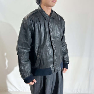 90's～00's WEAR ME OUT キルティング レザー ブルゾン ジャケット