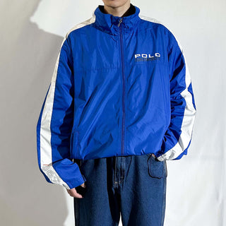 90's polo sport ドローコード ダブルジップ シェルジャケット