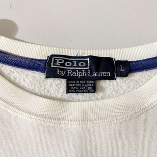 90's～ RALPH LAUREN ホワイト スウェット シャツ