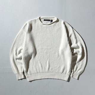 90's～00's STRUCTURE リネン×コットン ロールネック ニット セーター
