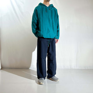 90's VENEZIA ドロップショルダー ダブルフェイス シルク パーカ