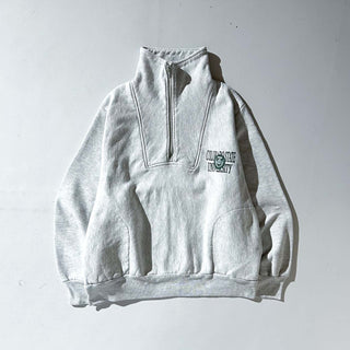 90's "made in USA" MVP セパレートポケット ハーフジップ カレッジ スウェット シャツ
