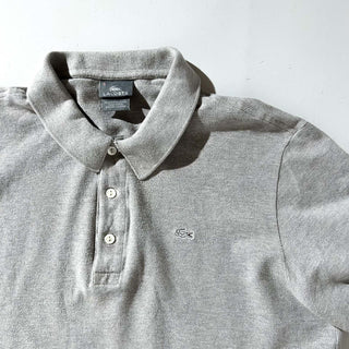 00's LACOSTE メランジ ワンポイント S/Sポロシャツ