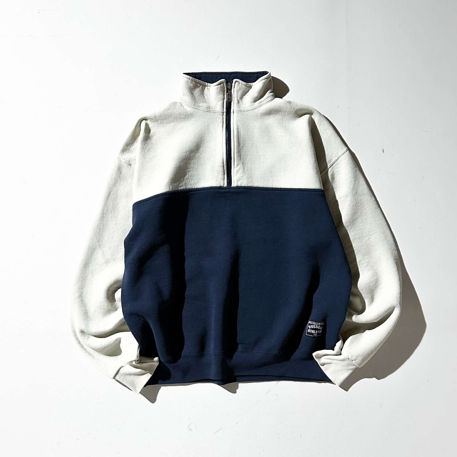 50s RUSSELL 激レア バックプリント ハーフジップスウェット 50s RUSSELL 激レア バックプリント ハーフジップスウェット 50s