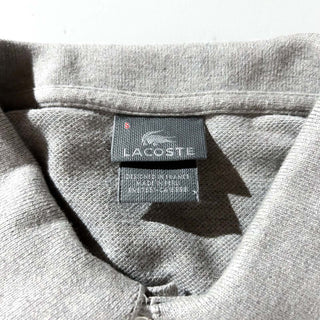 00's LACOSTE メランジ ワンポイント S/Sポロシャツ