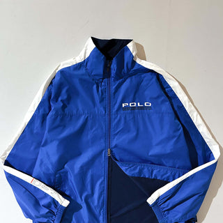 90's polo sport ドローコード ダブルジップ シェルジャケット
