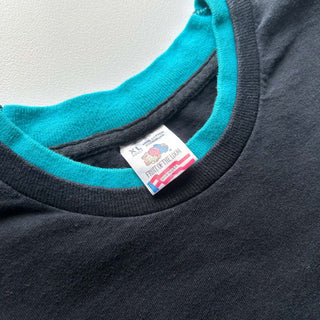 90's "made in USA" FRUIT OF THE LOOM 2トーン 無地 Tシャツ