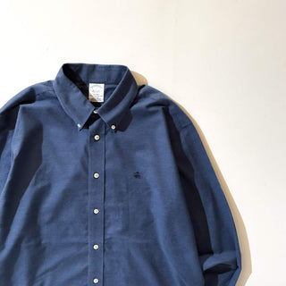 00's Brooks Brothers "Supima Cotton" ネイビー ボタンダウン L/Sシャツ