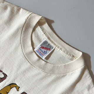 90's "made in USA" JERZEES "horse×Alphabet" アニマル アート Tシャツ