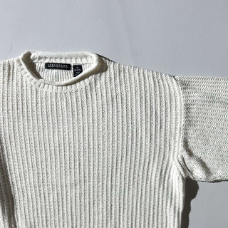 90's～00's STRUCTURE リネン×コットン ロールネック ニット セーター