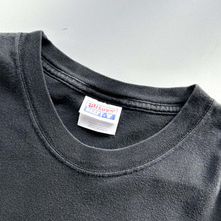00's HANES "thank you thank you very much" メッセージ 両面プリント Tシャツ
