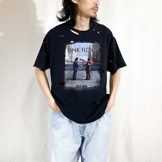 00's Pink Floyd "Wish You Were Here" ダメージ バンド Tシャツ