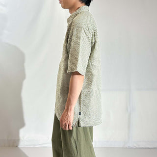 00's DOCKERS チェック シアサッカー ボタンダウン S/Sシャツ