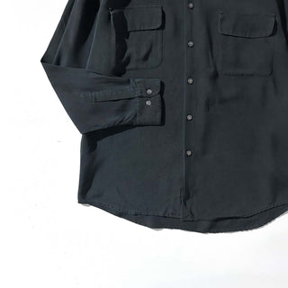 90's～00's j.ferrar ヘビーシルク デザイン レギュラーカラー L/Sシャツ