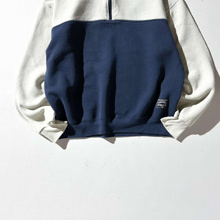 90's "made in USA" Russell 2トーン ハーフジップ スウェット シャツ