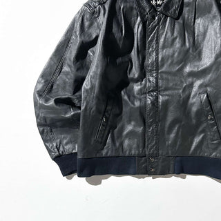 90's～00's WEAR ME OUT キルティング レザー ブルゾン ジャケット