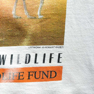 90's～00's JERZEES "HEADS UP!" ボロ ダチョウ アニマル プリント Tシャツ