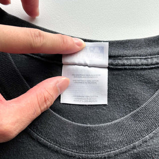 00's HANES "thank you thank you very much" メッセージ 両面プリント Tシャツ