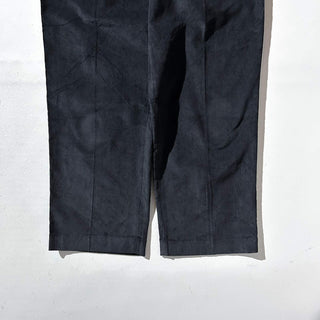 90's～ "deadstock" LANDS' END ２タック コーデュロイ パンツ (BLACK 33×30)