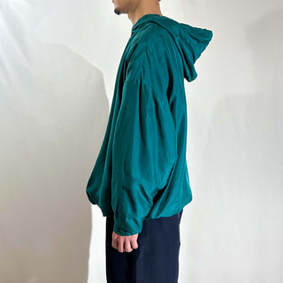 90's VENEZIA ドロップショルダー ダブルフェイス シルク パーカ