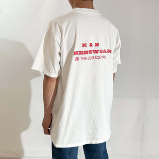 90's "made in USA" ALL SPORT "Coca-Cola×The College Mall" ローカル パロディ 両面プリント Tシャツ