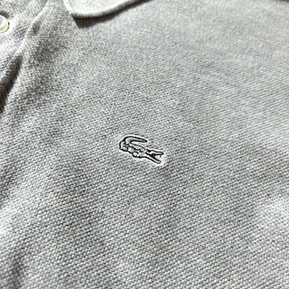 00's LACOSTE メランジ ワンポイント S/Sポロシャツ