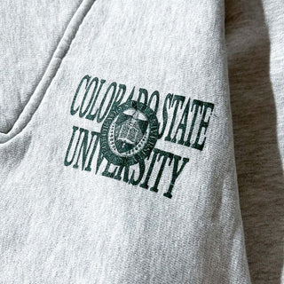 90's "made in USA" MVP セパレートポケット ハーフジップ カレッジ スウェット シャツ