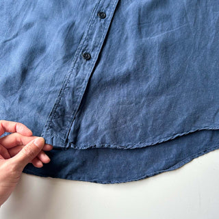 90's～ OLD RALPH LAUREN リネン×シルク エポレット L/Sシャツ