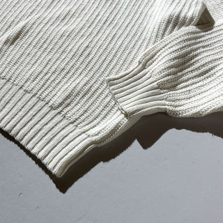 90's～00's STRUCTURE リネン×コットン ロールネック ニット セーター