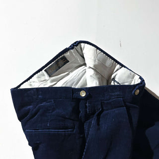 80's Jack Nicklaus GoldenBear ネイビー ２タック コーデュロイ パンツ