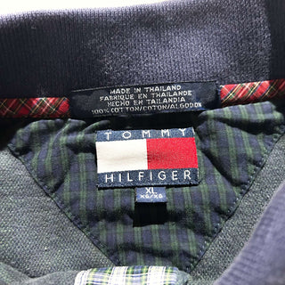 90's TOMMY HILFIGER 短丈 ブラックウォッチ S/Sポロシャツ