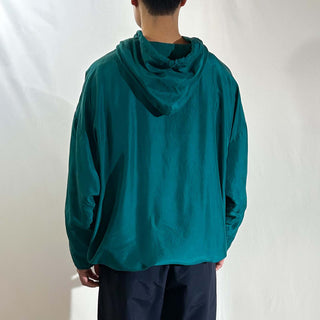 90's VENEZIA ドロップショルダー ダブルフェイス シルク パーカ