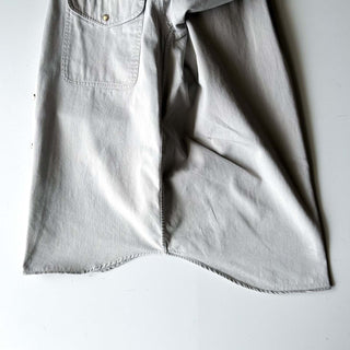 90's OLD GAP グレージュ スナップボタン L/Sシャツ