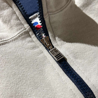 90's "made in USA" Russell 2トーン ハーフジップ スウェット シャツ