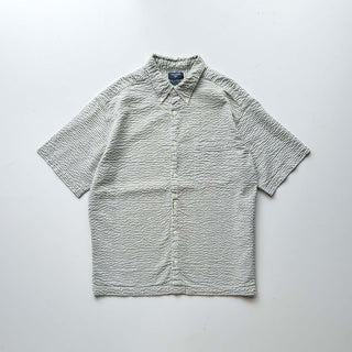 00's DOCKERS チェック シアサッカー ボタンダウン S/Sシャツ