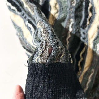 90's～00's "made in Canada" PRONTO・UOMO マルチカラー 3D ニット セーター