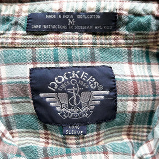 90's DOCKERS チェック ボタンダウン L/Sシャツ