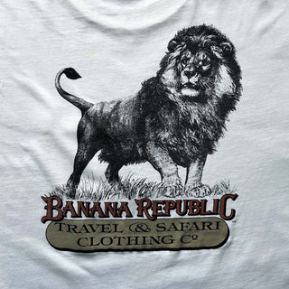 80's BANANA REPUBLIC アニマル 企業 プリント Tシャツ