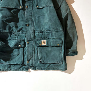 80's～90's "made in USA" Carhartt フロックタイプ ダック ワーク ジャケット